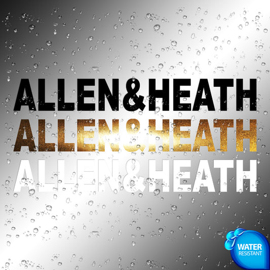 Allen & Heath Sticker Decals (die cut not printed)