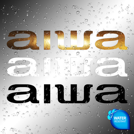 aiwa sticker decals